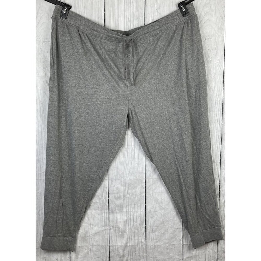 Fruit Of The Loom Men's 4XL Gray Elastic Waist Drawstring Pants with Pockets